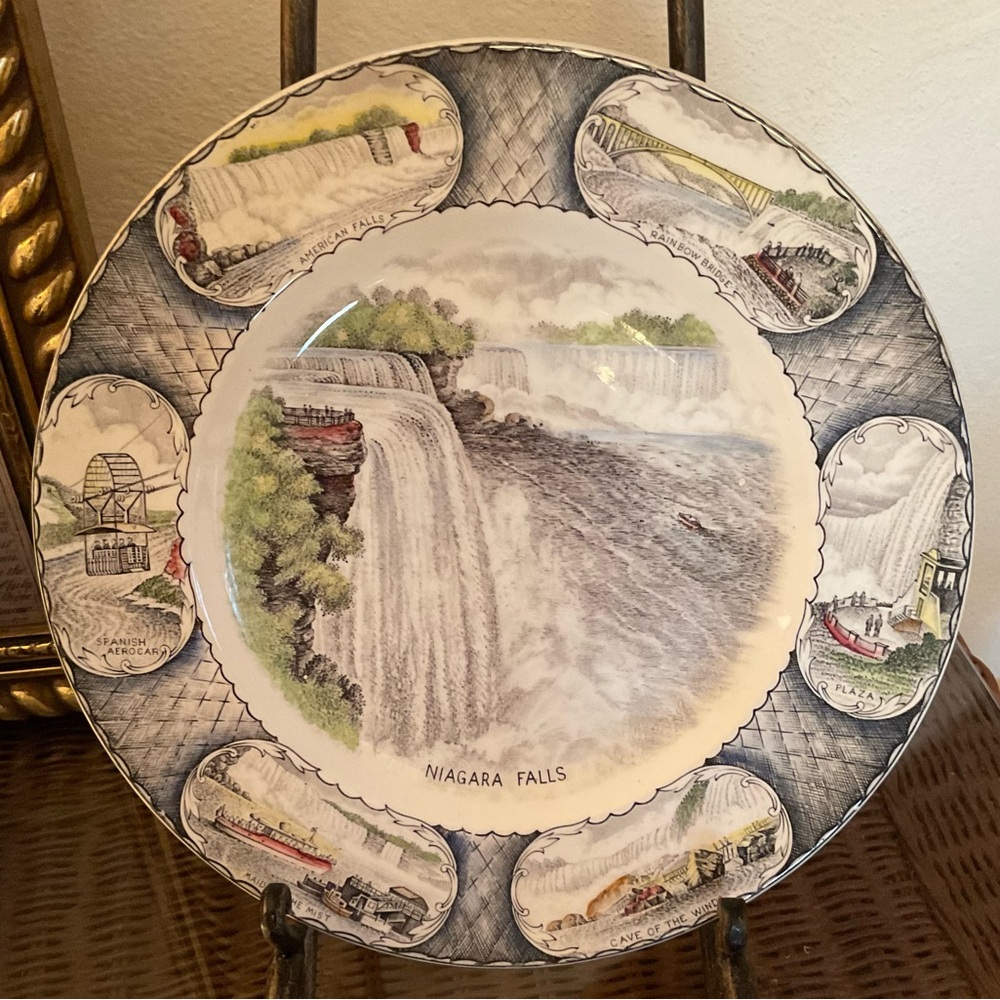 Staffordshire Niagara Falls Plate